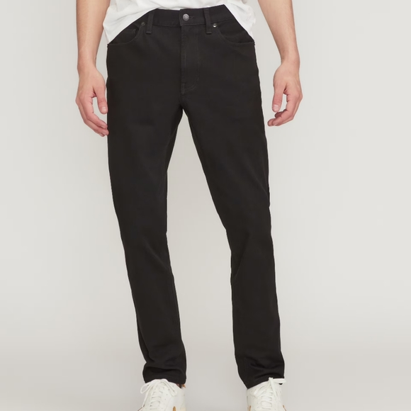 Everlane The Slim 4 Way Stretch Jean in Black Organic Cotton - Picture 1 of 8